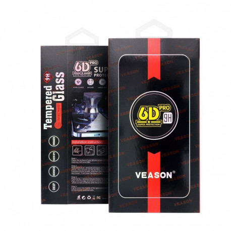 6D Veason Pro Glass - for Iphone 15 Pro black