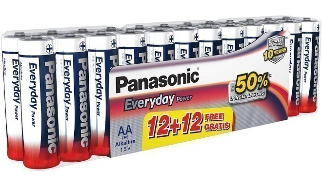 Panasonic Everyday Power батарейки LR6EPS/12+12
