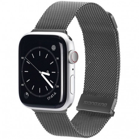 DUX DUCIS strap MILANESE stailess steel magnetic for Apple Watch 38 / 40 / 41 mm grey