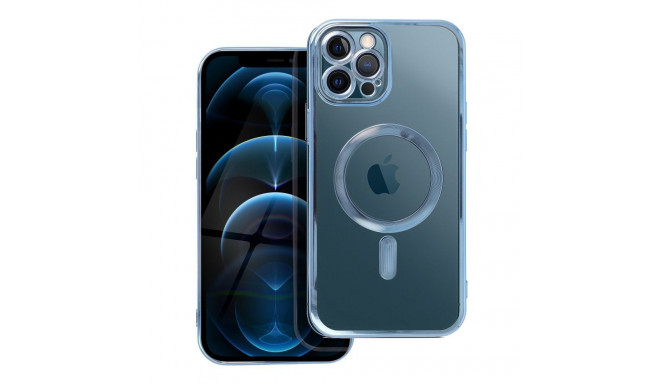 Case for iPhone 12 PRO MAX Electro Mag Cover compatible with MagSafe blue