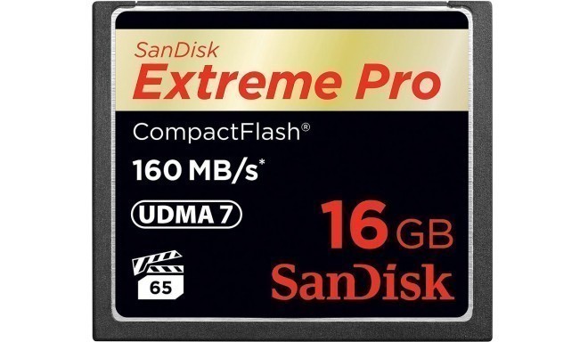 Sandisk memory card CF 16GB ExtremePro 160MB/s