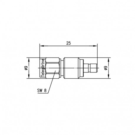 SMA-SMB male-male adapter Telegärtner