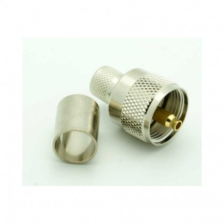 UHF crimp male plug for RG213/214