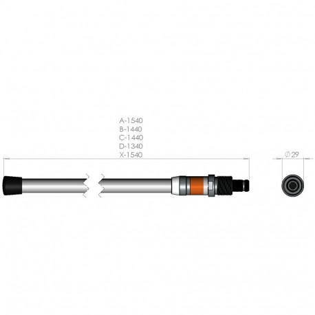 UHF46D 3dBd UHF baasantenn, 450-470MHz Scan-Antenna
