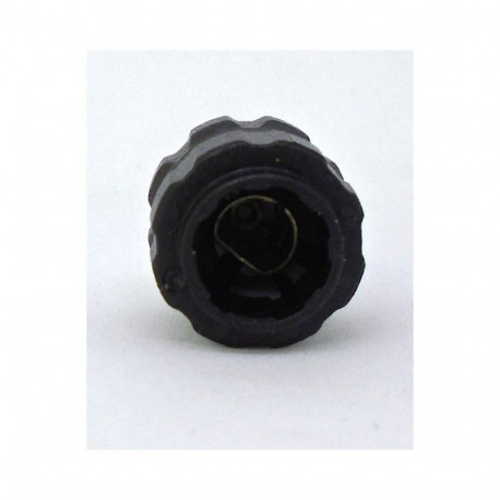 TC-620 Volume control knob (mould transferred) black PC+ABS C1200HF 00 (RoHS)