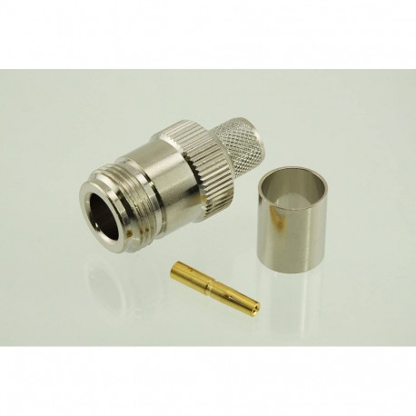 N female crimp-solder for  RG214 N-14-39-C-TGN