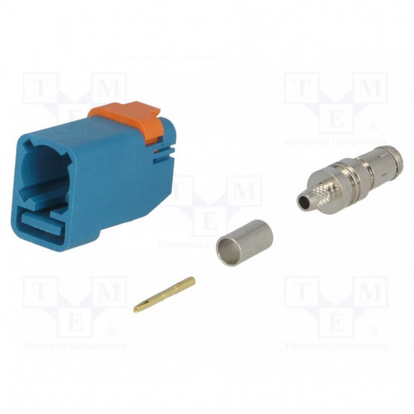 Plug;FAKRA II SMB;female;straight;RG174,RG316;crimped