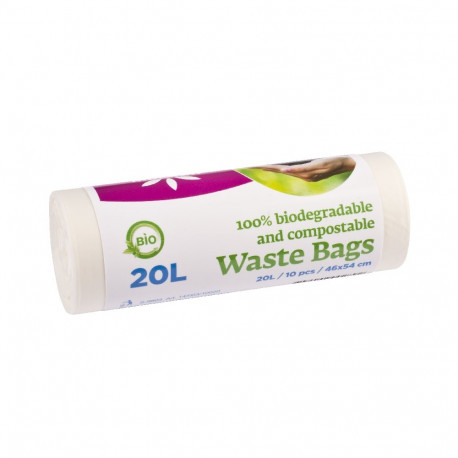 McLean biolagunevad prügikotid, 20l, 10tk/rull