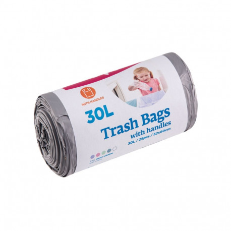 McLean sangadega prügikott, 30l, 25tk, hall