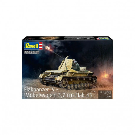 Product Description: Flakpanzer IV "Ostwind" with 3.7 cm Flak 43 (1:72 Scale)
Recre
