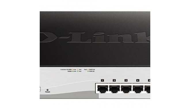 DGS-1210-10MP 8GE PoE 2SFP kommutaator