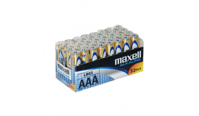 Alkaline Battery - Maxell LR03 AAA 32 Pack 1.5V