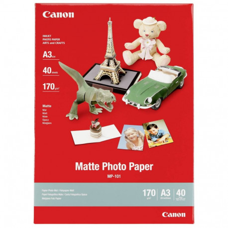 Canon MP-101 Matte Photo Paper -valokuvapaperi, A3, 40 arkkia