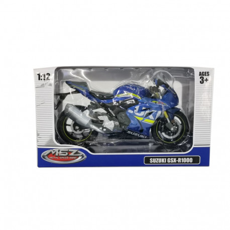 MSZ metallist mudel mootorratas SUZUKI GSR-R1000, skaala 1:12