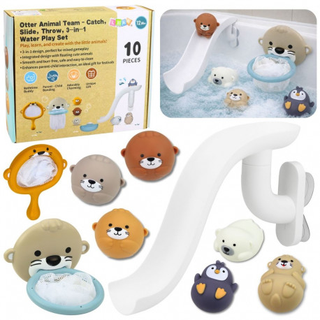 vannimänguasjad saarmas loomakesed liumägi korv sõel 10 osa