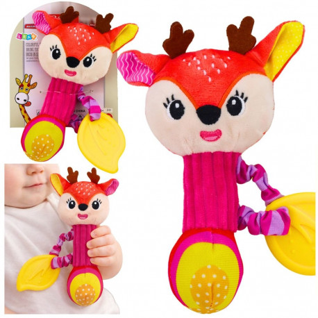 plüüsist hirveke kõrinaga ja närimisleluga ning piiksuga imikutele