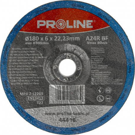 metalli lihvketas t27 180x6.0x22a24r proline