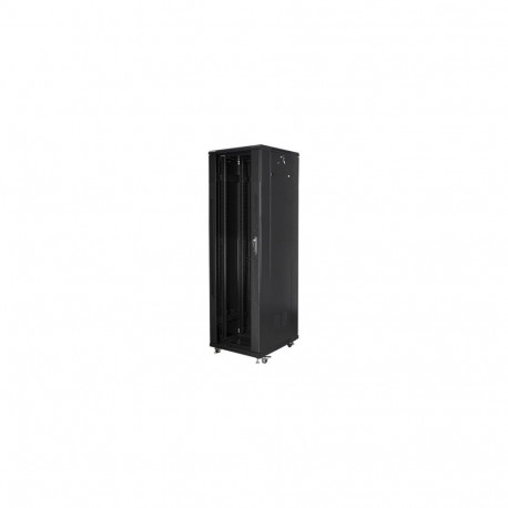 LANBERG 19-tolline 42U 600x1000 must võrest uksega LCD rack-kapp