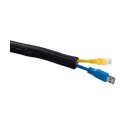 MULTIBRACKETS Universal Cable Sock Self Wrap Basic 19mm Black 50m