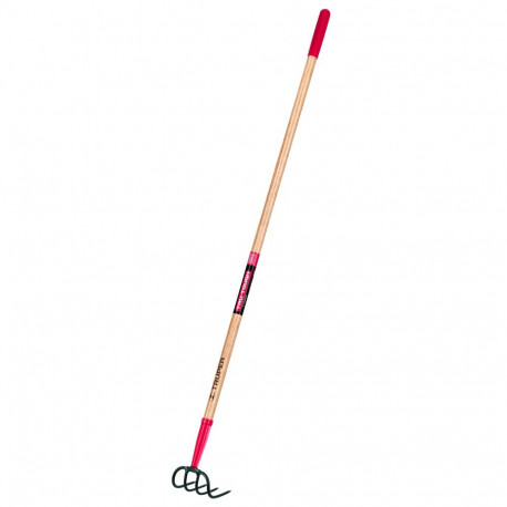Cultivator with wooden handle, 4 tines Truper®