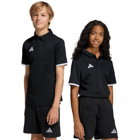 Koszulka dla dzieci adidas Entrada 26 Polo czarna JZ6629 128cm