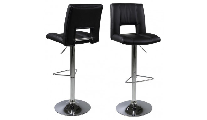 Baaritool SYLVIA kõrguse regulaatoriga, must