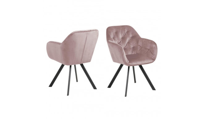 Söögitool LOLA käetoega, heleroosa