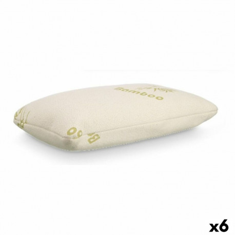 Viscoelastic Pillow Gift Decor White 70 x 15 x 40 cm (6 Units)