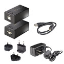 USB-jaotur Startech C15012-USB-EXTENDER Must 50 W