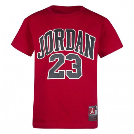 Child's Short Sleeve T-Shirt Jordan Practice Flight Ss Red - 10-12 Years