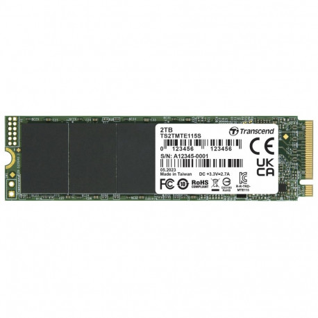 "TRANSCEND 2TB SSD internal M.2 2280 PCIe Gen3x4 NVMe TLC DRAM-less"