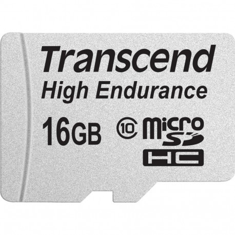 "CARD _Transcend Hochbelastbare - Flash-Speicherkarte (microHC/SD-Adapter inbegriffen) - 16 GB"