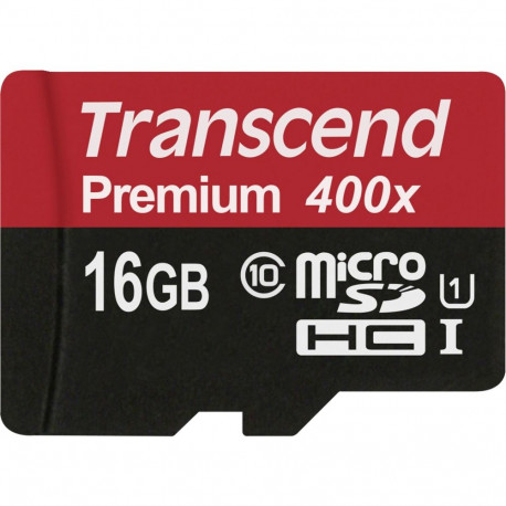 "CARD 16GB Transcend MicroSDHC 10MB/s"