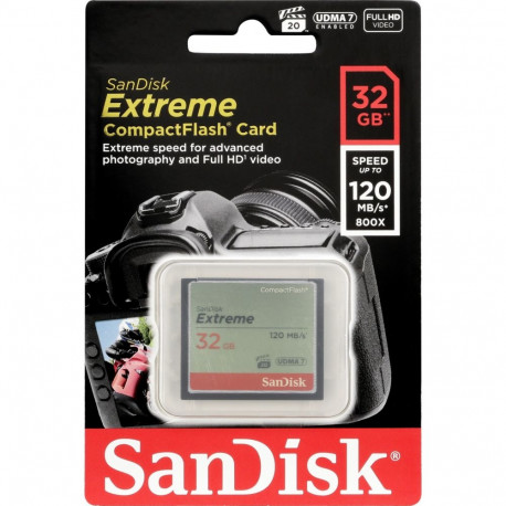 "Card 32GB Sandisk Extreme CompactFlash Speicherkarte"