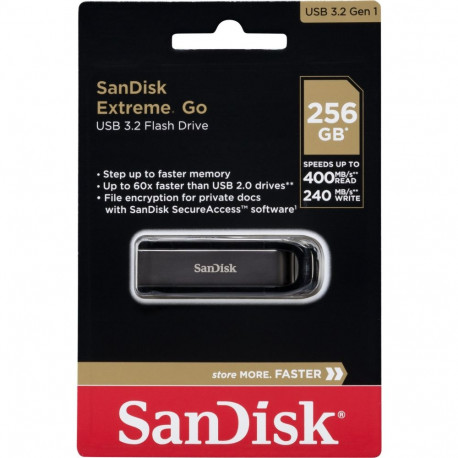 "STICK 256GB USB 3.2 Sandisk Extreme Go black"