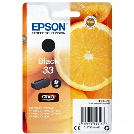 "Epson Tinte 4LB Singlepack Black 33 Claria Premium Ink"
