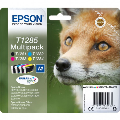 "Epson Tinte T1285 C13T12854012 4er Multipack (BKMCY) bis zu 225 Seiten"