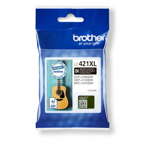 "Brother 500-page high capacity Black ink cartridge for DCP-J1050DW MFC-J1010DW and DCP-J1140DW"