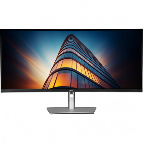"86,71cm/34"" (3440x1440) Dell P3424WEB 21:9 Curved WQHD IPS 60Hz 5ms HDMI DP RJ45 Webcam USB-C VESA
