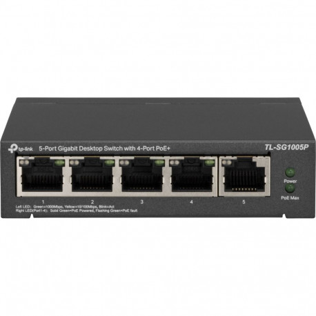 "5P TP-Link SG1005P Metall mit 4 PoE-Ports"