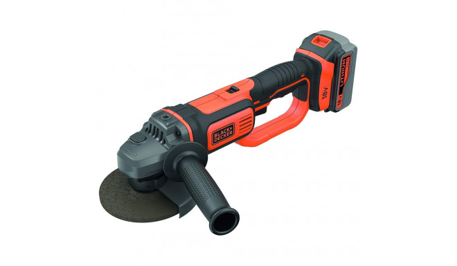 Akku-Winkelschleifer BCG720M1, 18Volt (schwarz/orange, Li-Ionen Akku 4Ah)