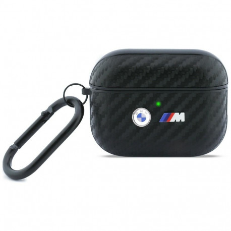 BMW Carbon Metal Logo Case for AirPods Pro 3 - Black
