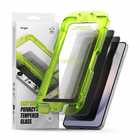 Ringke Easy Slide Privacy Tempered Glass 2-Pack for Samsung Galaxy S26