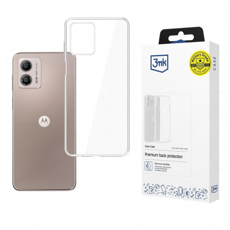 3mk Clear Case for Motorola Moto G53 - transparent