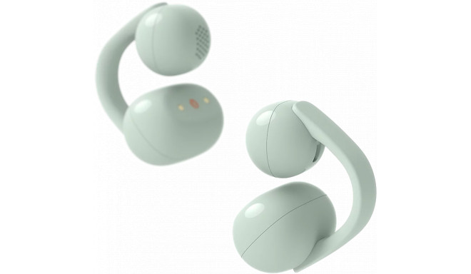 Sony wireless earbuds LinkBuds Clip, green