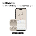Sony wireless earbuds LinkBuds Clip, green