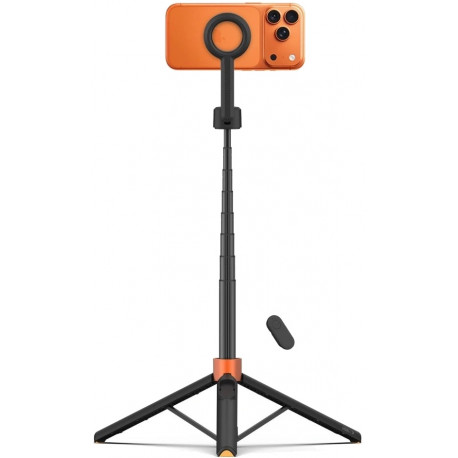 Tech-Protect statiiv-käsistatiiv Selfie Stick Tripod L10S, oranž/must