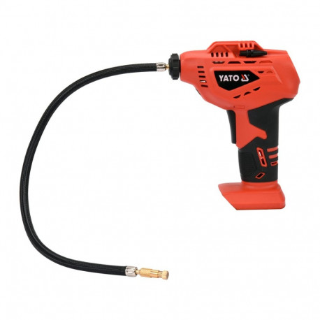 Yato YT-82895 air inflator 18V, 14 l/min, 50cm hose, manometer, Li-Ion, IP20, class III