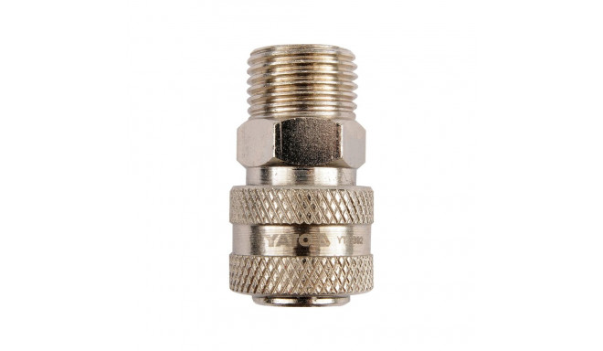 Pneumatic quick coupler plug for compressors and air hoses G1/2 male thread Q235 48mm YT-2392 YATO