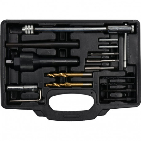 Yato Universal Extractor Broken Glow Plugs YT-05342, 16 pcs, CrV, HSS 4241, 3/8" (9.5 mm), for disma